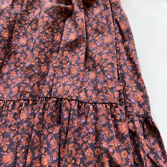 Madewell Aidy Square-Neck Tiered Midi Dress in Orchard Floral - Picture 8 of 11